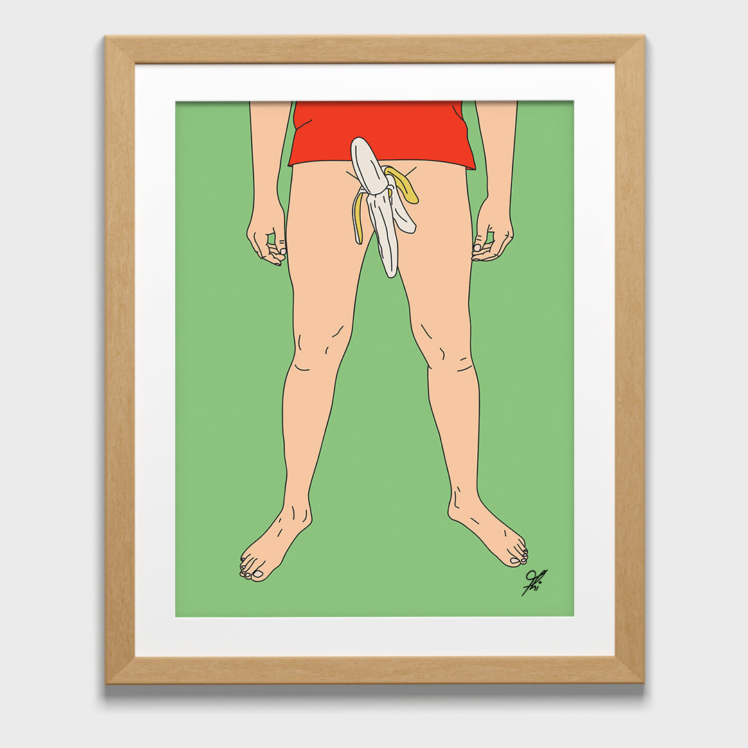 Bananpenis, poster, mannens hjerne, Thi Tegning